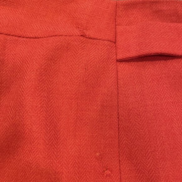 J. Crew vintage wool orange above knee length skirt 4 - Picture 6 of 6